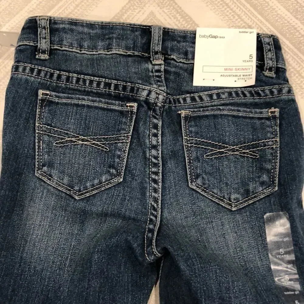Gap Mini Skinny Adjustable Waist Stretch Jeans
